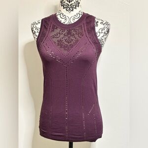 Athleta Women Purple Sleeveless Shirt Small